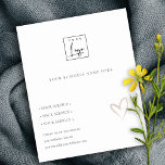 Minimal Blush Heart Kraft Business Service Logo Flyer<br><div class="desc">Für weitere Anpassungen oder andere passende Artikel kontaktieren Sie mich bitte unter yellowfebstudio@gmail.com</div>