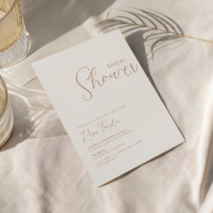 Minimal-Boho-Brautparty Einladung