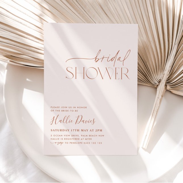 Minimal Boho Bridal Dusche Einladung neutral (Minimalist Bridal Shower Invitation | Matching items available! Check our collections or contact us)