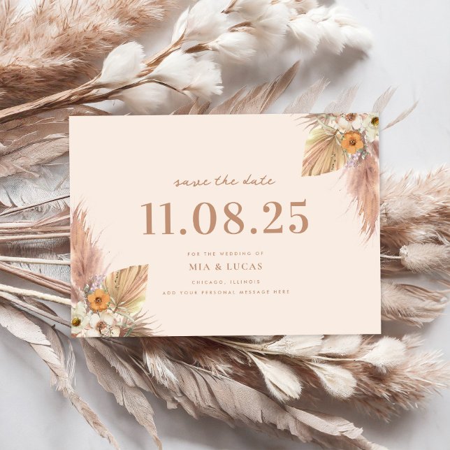 Minimal Boho Chic Wedding speichern das Datum Save The Date (Von Creator hochgeladen)