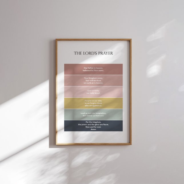 Minimal boho der Gottesgebet-Postser Poster (Von Creator hochgeladen)