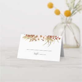 Minimal Boho Floral Wedding Platzkarte