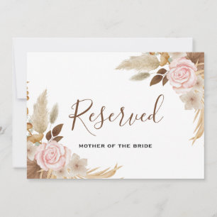 Minimal Boho Floral Wedding vorbehaltenes Zeichen Einladung
