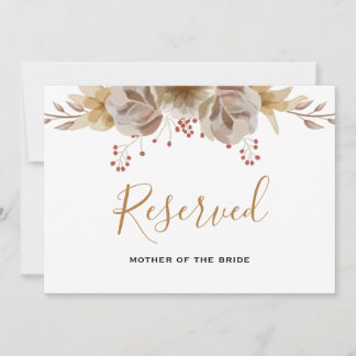 Minimal Boho Floral Wedding vorbehaltenes Zeichen Einladung