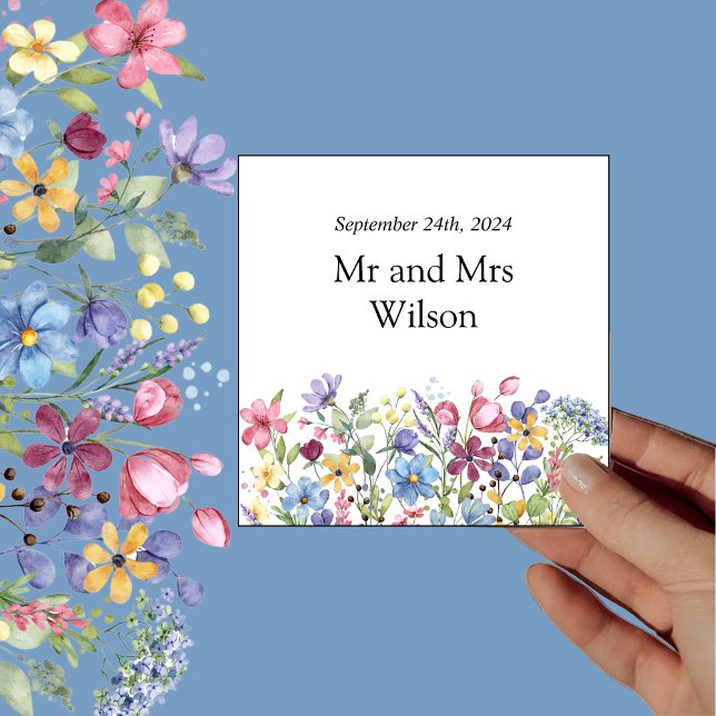 Minimal Boho Wildblume Dinner Serviette (Von Creator hochgeladen)