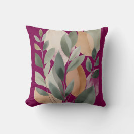 Minimal Botanical Leaf Pattern pillows Kissen
