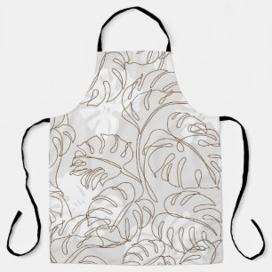 Minimal botanische Kunst nahtloses Muster. Tropisc Schürze