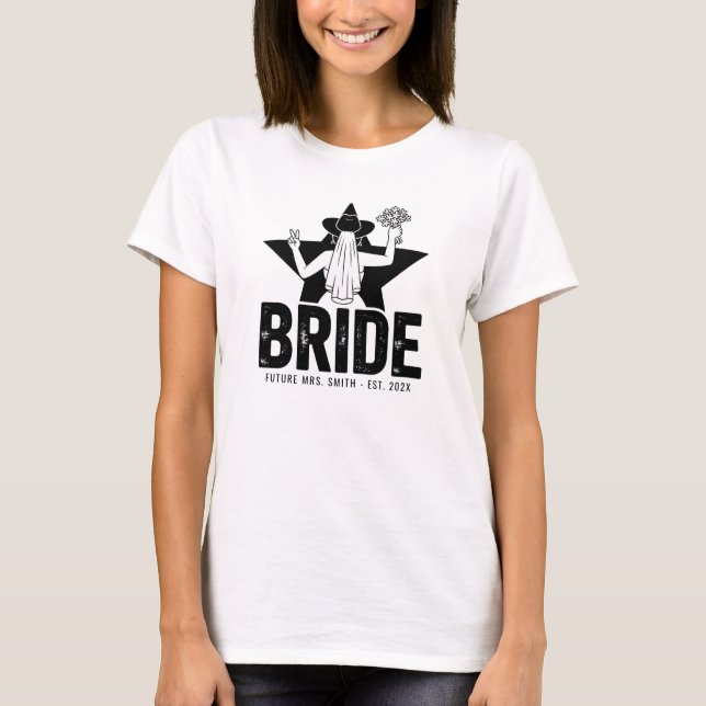 Minimal Bride Floral T-Shirt (Vorderseite)