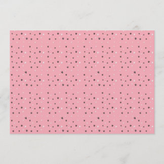 Minimal Cat Faces Pattern on Pink – Cute Pastel Einladung