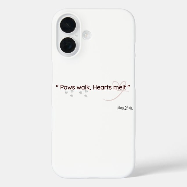 Minimal Cat Lover Phone Case (Rückseite)