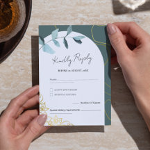 Minimal Chic Eukalyptus Greenery & Gold Akzente