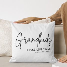 Minimal Chic Grandkids macht Leben großartig Kissen
