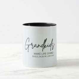 Minimal Chic Grandkids macht Leben großartig Tasse