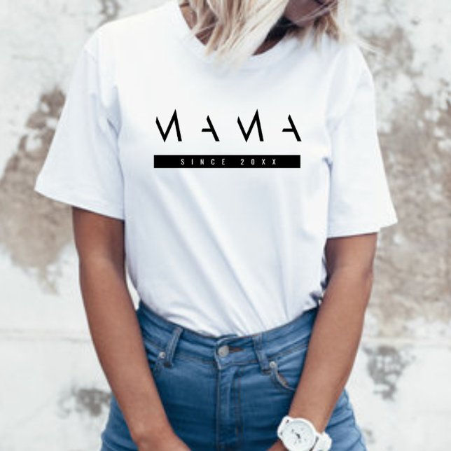Minimal & Chic Mama Scripted Women's Basic T-Shirt (Von Creator hochgeladen)
