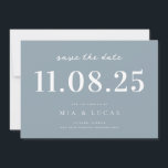 Minimal Chic Wedding Date Nicht-Foto Save the Date<br><div class="desc">Personalisieren Sie diese minimale schicke Design Hochzeit speichern Sie das Datum mit allen Ihren Details.</div>