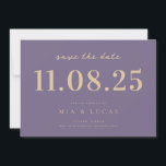 Minimal Chic Wedding Date Nicht-Foto Save the Date<br><div class="desc">Personalisieren Sie diese minimale schicke Design Hochzeit speichern Sie das Datum mit allen Ihren Details.</div>