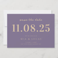 Minimal Chic Wedding Date Nicht-Foto Save the Date