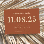 Minimal Chic Wedding Date Nicht-Foto Save the Date<br><div class="desc">Personalisieren Sie diese minimale schicke Design Hochzeit speichern Sie das Datum mit allen Ihren Details.</div>
