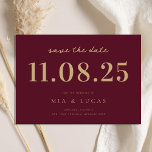 Minimal Chic Wedding Date Nicht-Foto Save the Date<br><div class="desc">Personalisieren Sie diese minimale schicke Design Hochzeit speichern Sie das Datum mit allen Ihren Details.</div>