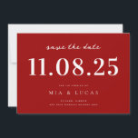 Minimal Chic Wedding Date Nicht-Foto Save the Date<br><div class="desc">Personalisieren Sie diese minimale schicke Design Hochzeit speichern Sie das Datum mit allen Ihren Details.</div>