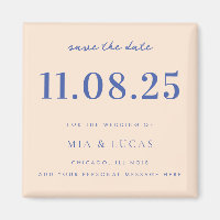 Minimal Chic Wedding Date Nicht-Foto Save the Date