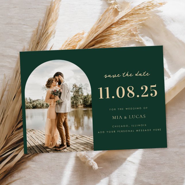 Minimal Chic Wedding Foto Save the Date (Von Creator hochgeladen)
