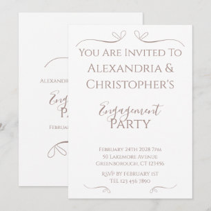 Minimal Chic Wedding Partner Einladung
