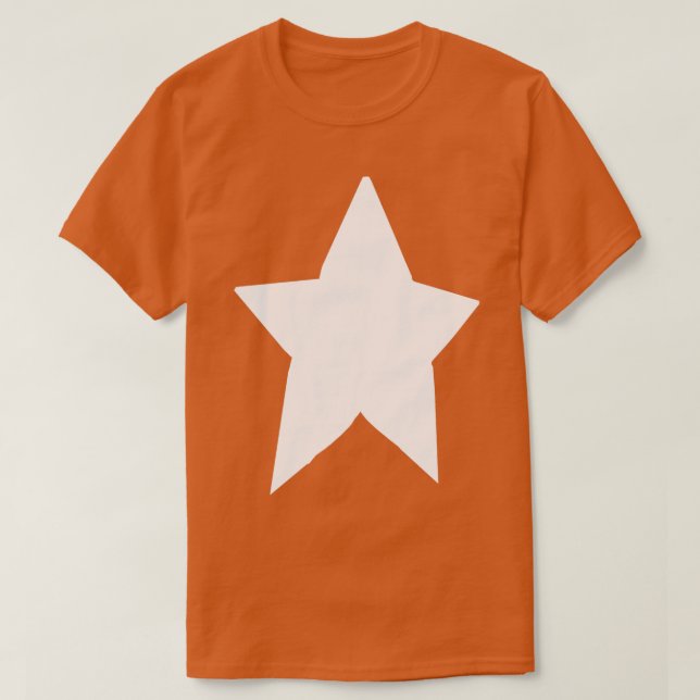 Minimal Chonk White Star T-Shirt (Design vorne)