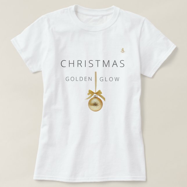 Minimal Christmas Line Art Tree | KaliraArts T-Shirt (Design vorne)