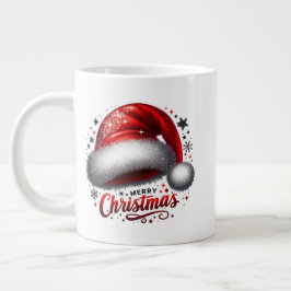 Minimal Christmas Mug | Line Art Tree | KaliraArts Jumbo-Tasse
