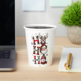 Minimal Christmas Mug | Line Art Tree | KaliraArts Pappbecher
