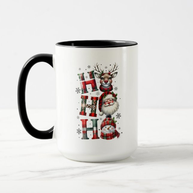 Minimal Christmas Mug | Line Art Tree | KaliraArts Tasse (Links)
