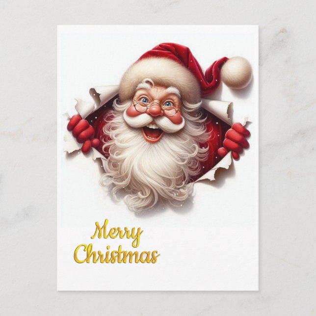 Minimal Christmas Postcard | Line Art  | KalirARTS Postkarte (Vorderseite)