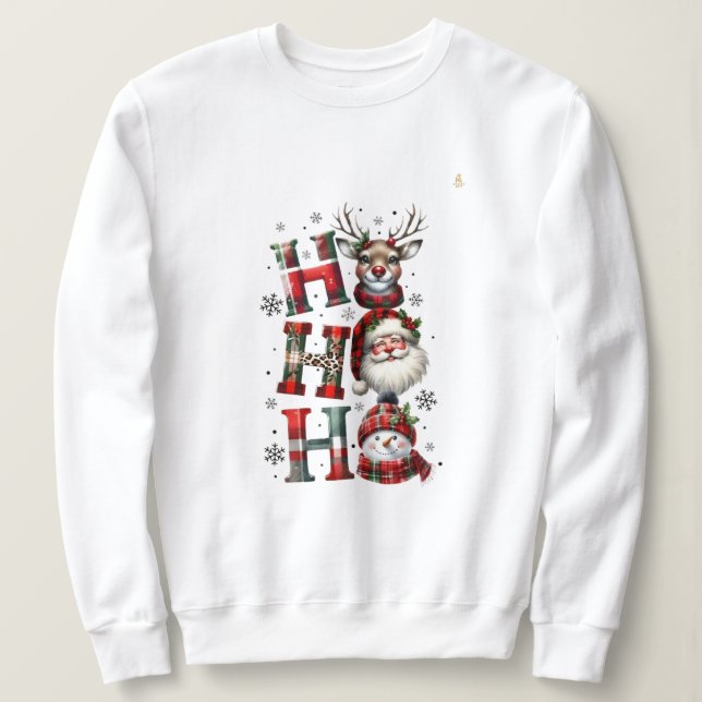 Minimal Christmas Sweatshirt | Modern Holiday Aest (Design vorne)