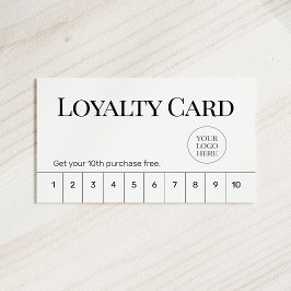 Minimal Classic Business Flat Loyalty Card Treuekarte