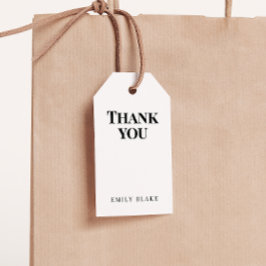 Minimal Classic Business Thank You Hang Tag Geschenkanhänger