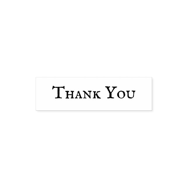 Minimal Classic “Thank You” Permastempel (Design)
