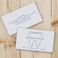 Minimal Classy Blue Dentist Logo Modern