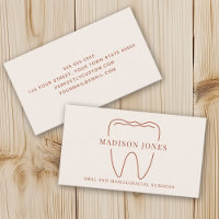 Minimal Classy Terracotta Dentist Logo Modern