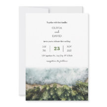 Minimal Coastal Redwood Forest View Beach Hochzeit