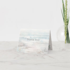 Minimal Coastal Thank You Card Dankeskarte