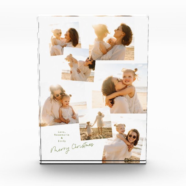 Minimal Collage Christmas Multi 8 Album Fotoblock (Vorderseite)