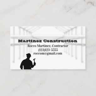 Minimal Construction Business Card Visitenkarte
