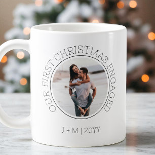 Minimal Couple 2 Foto Unser erstes Weihnachtsfest  Kaffeetasse