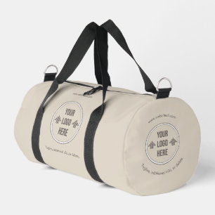 Minimal Custom Company Logo Business Duffle Bag