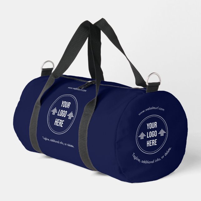 Minimal Custom Company Logo Business Duffle Bag (Linke Seite)