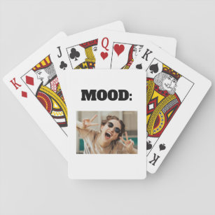 Minimal Custom MOOD Funny Add Foto Spielkarten
