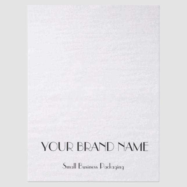 Minimal Custom  tissue paper for Small Business Seidenpapier (Vorderseite)