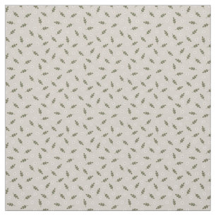 Minimal Daisy Sprig Landschaft Rustikaler Charme Stoff