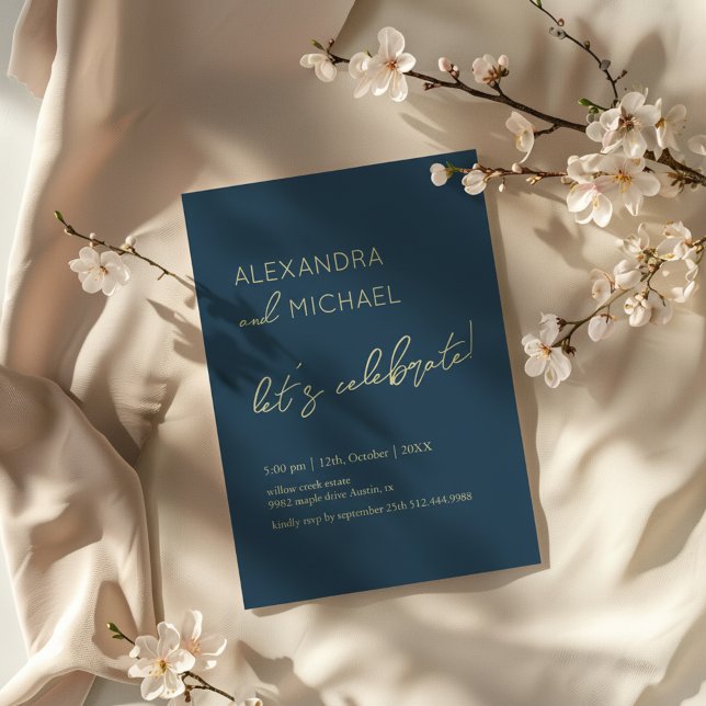 Minimal dark Elegant Engagement Typography Einladung (Von Creator hochgeladen)